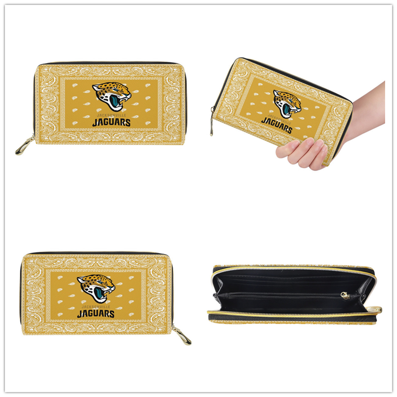 Jacksonville Jaguars PU Leather Zip Wallet 001